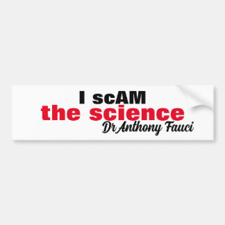 Evil Dr. Antony Fauci Ich betrüge die Wissenschaft Autoaufkleber