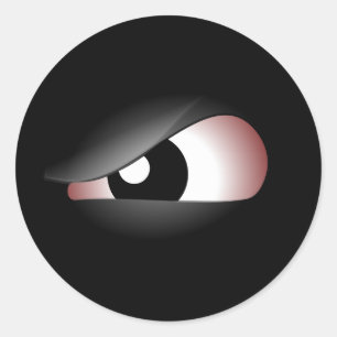 Evil Eye 2 Runder Aufkleber