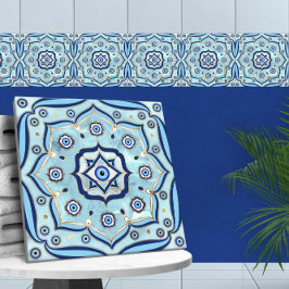 Evil Eye Amulet Mandala Ornament Fliese