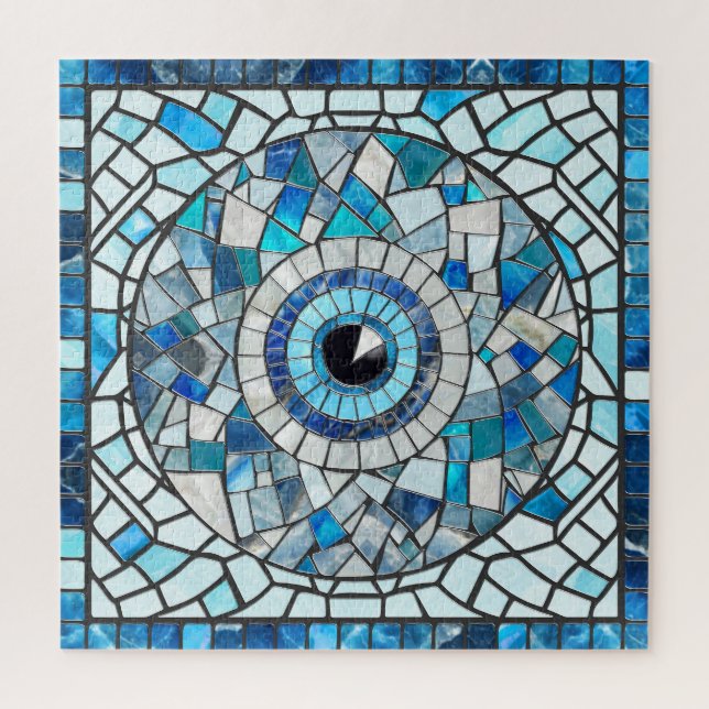 Evil Eye Amulet Mosaik Art (Vertikal)