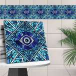 Evil Eye Amulet Mosaik Art Fliese<br><div class="desc">Evil Eye Amulet Mosaik Art</div>
