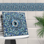 Evil Eye Amulet Mosaik Art Fliese<br><div class="desc">Evil Eye Amulet Mosaik Art</div>
