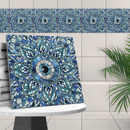 Evil Eye Amulet Mosaik Art Fliese