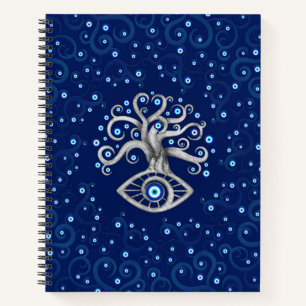 Evil Eye Amulet Tree Notizbuch