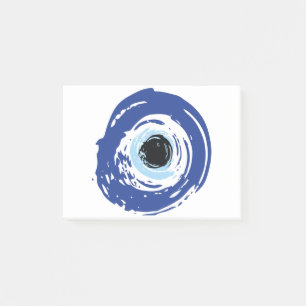 Evil Eye Artistic Blau Griechisch Post-it Klebezettel