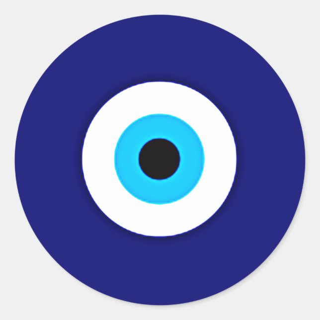 Evil Eye Charm Runder Aufkleber (Vorderseite)