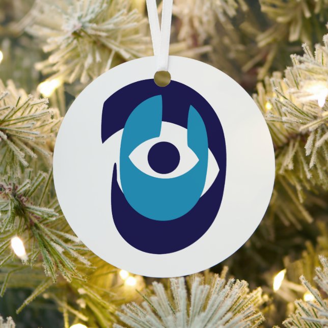 Evil Eye Christmas Ornament - Modern Nazar Amulet (InSitu)
