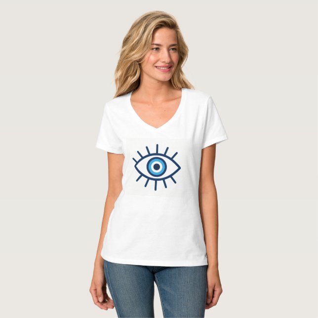 Evil Eye Design - Schutz, Stil & Spiritualität Eye T-Shirt (Vorderseite Vollansicht)