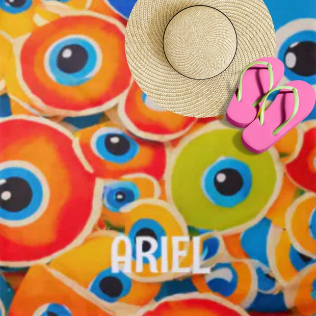 Evil Eye farbige Strandtuch (The beach is calling!)
