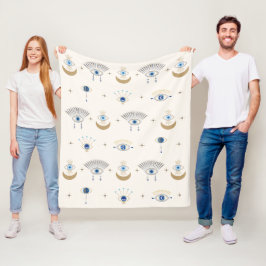 Evil Eye Fleece Blanket