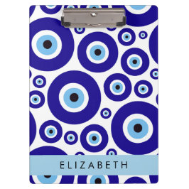 Evil Eye, Greek Eye, Turkish Eye, Mati, Your Name Klemmbrett