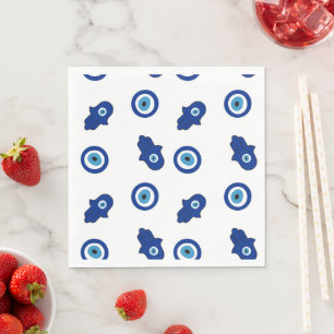 Evil eye Hamsah napkins Serviette
