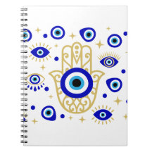 Evil Eye in Blue Notebook