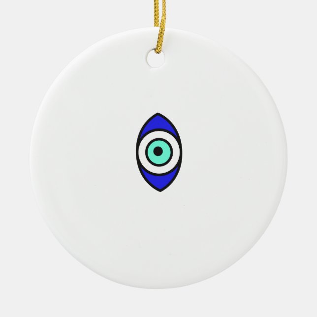Evil Eye Keramikornament (Vorne)