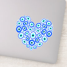 Evil Eye Liebe Heart Blue