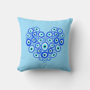 Evil Eye Liebe Herz Hübsch Kissen