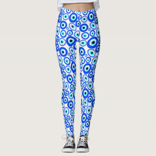 Evil Eye Lucky Charm Gemustert Leggings