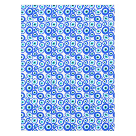 Evil Eye Lucky Charm Symbol Gemustert Tischdecke