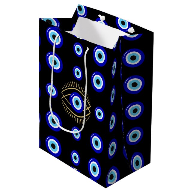 Evil Eye Mittlere Geschenktüte (Vorderseite Schrägansicht)