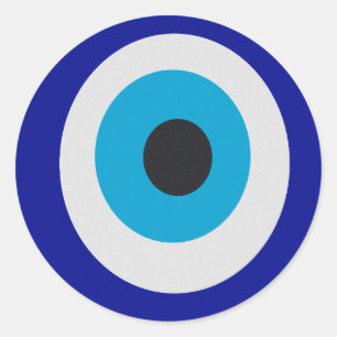 Evil Eye Modern Fortune Teller Runder Aufkleber