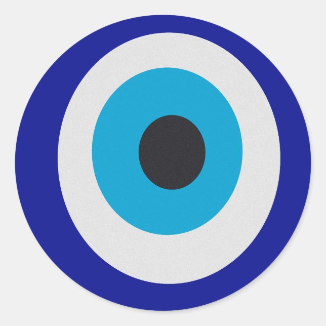 Evil Eye Modern Fortune Teller Runder Aufkleber (Vorderseite)