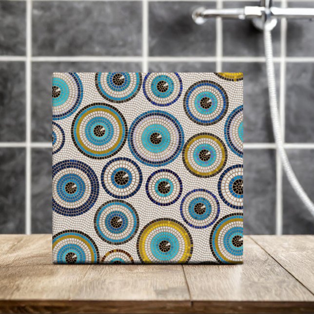 Evil Eye Mosaic Tile Pattern Fliese (Von Creator hochgeladen)