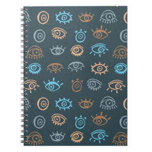 Evil Eye Muster Notebook Notizblock