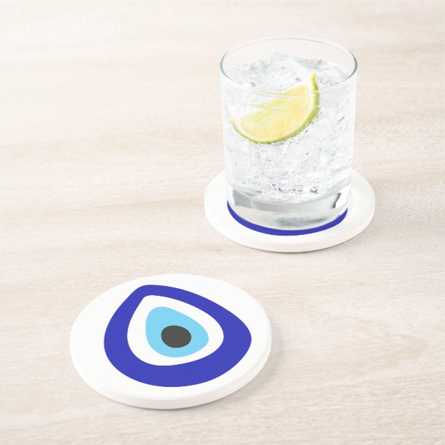 Evil Eye Nazar Amulet Getränkeuntersetzer (Seite)