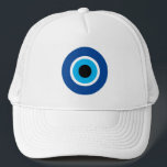 Evil Eye Nazar Blue Mati LKW-Hut Truckerkappe<br><div class="desc">Evil Eye Nazar Blue Mati LKW Hut. Türkisches Symbol für viel Glück und Schutz.</div>