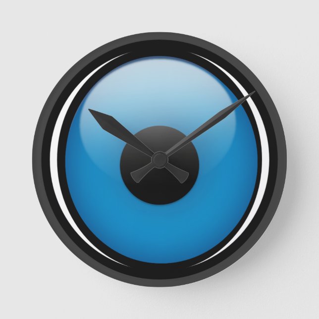 Evil Eye - Ojo Clock Runde Wanduhr (Vorderseite)