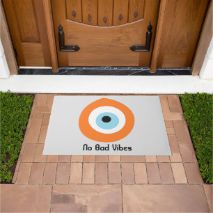 Evil Eye Orange Nazar keine schlechten Vibes Schut Fußmatte