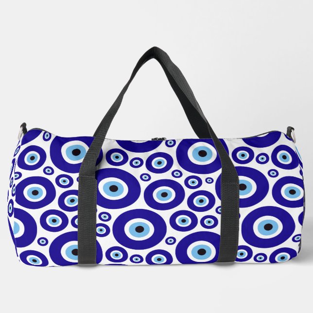 Evil Eye Pattern, Greek Eye, Turkish Eye, Nazar Duffle Bag (Vorderseite)