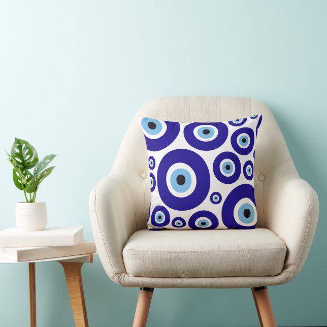 Evil Eye Pattern, Greek Eye, Turkish Eye, Nazar Kissen (Stuhl )