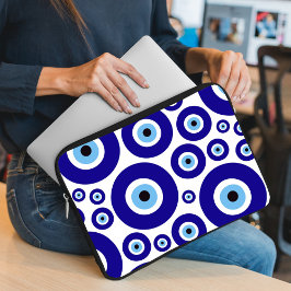 Evil Eye Pattern, Greek Eye, Turkish Eye, Nazar Laptopschutzhülle