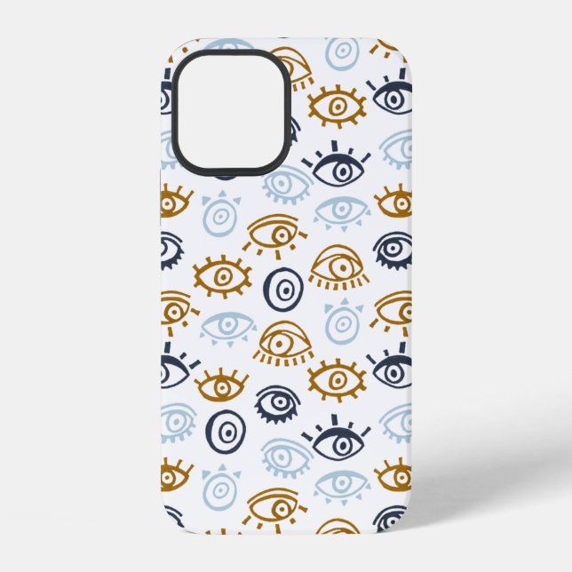 Evil Eye Pattern  iPhone 12 Hülle (Rückseite)