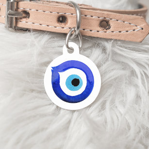 Evil Eye Pet Tag Personalisiert Haustiermarke