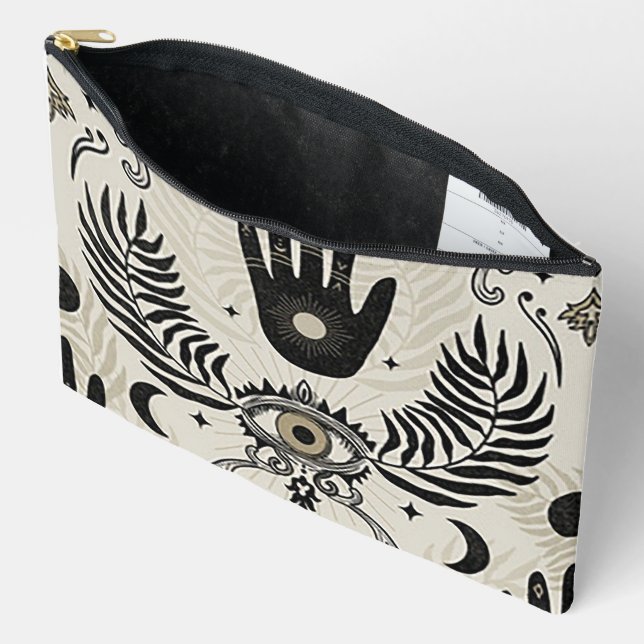 Evil Eye Print Cosmetic Bag Zubehörtasche (Offen)