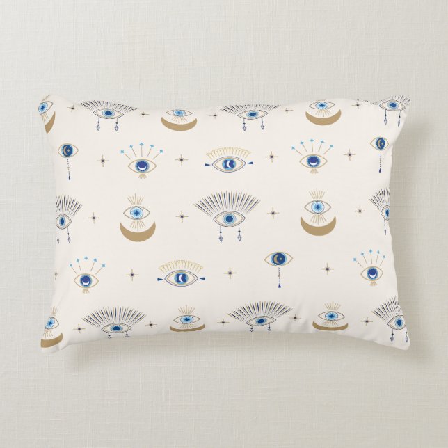 Evil Eye Protection Pattern Lumbar Pillow Dekokissen (Vorderseite)