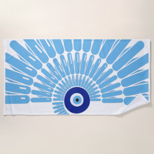 Evil Eye Protection Spiral Summer Strandtuch