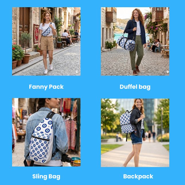 Evil Eye Protection Turkish Geometric  Pattern Zubehörtasche (Evil Eye Protection Turkish Geometric Pattern bags)