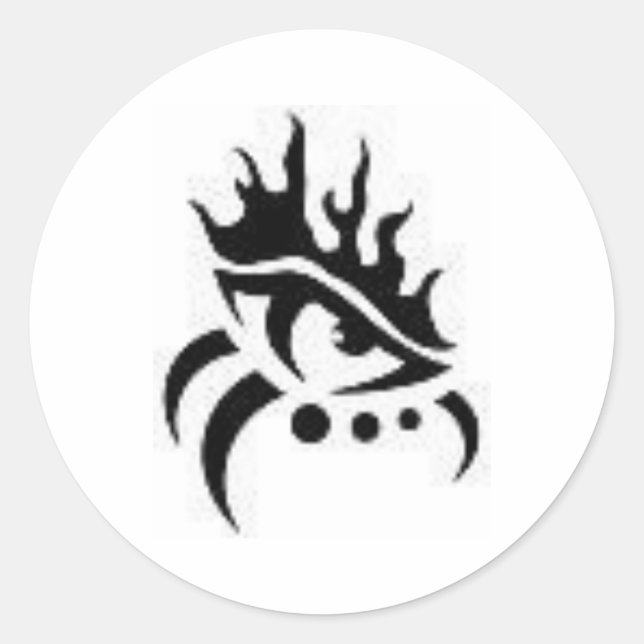 Evil Eye Runder Aufkleber (Vorderseite)