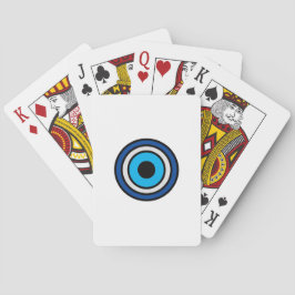 Evil Eye spielt Karten Spielkarten