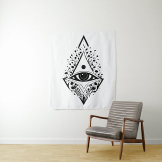 Evil Eye Spiritual & Esoteric No.1 Wandteppich