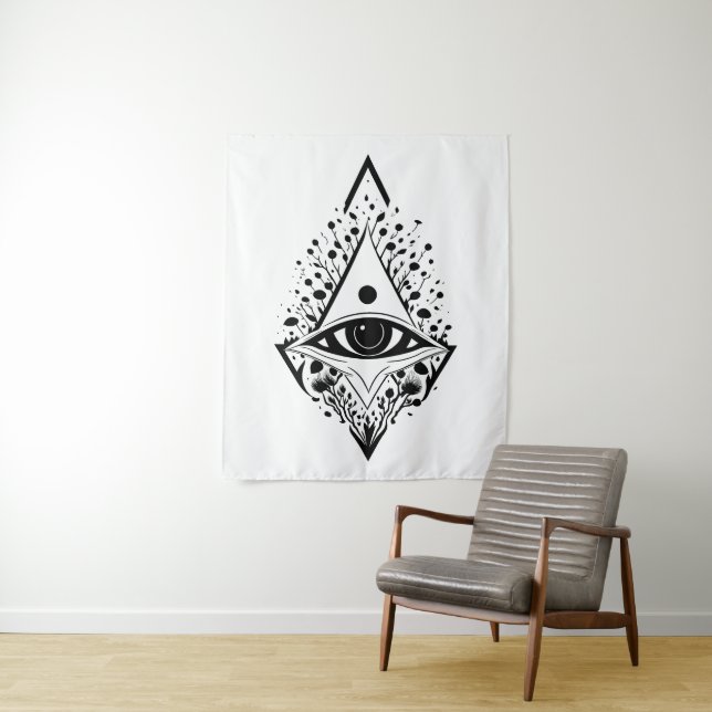 Evil Eye Spiritual & Esoteric No.1 Wandteppich (Beispiel)