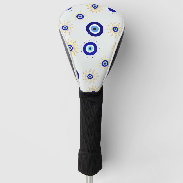   Evil Eye Symbol Golf Headcover (Vorderseite)