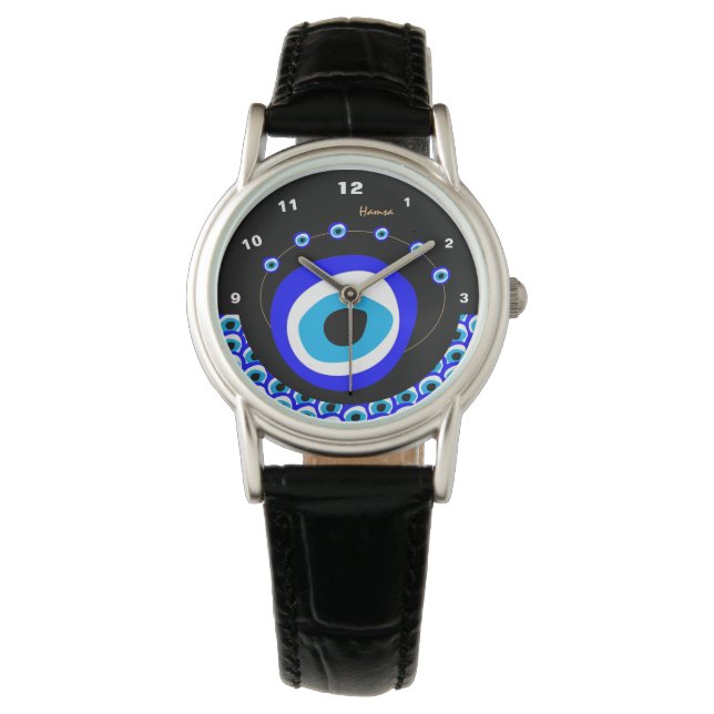 Evil Eye Talisman & Arabic Amulet /Türkisch, Griec Armbanduhr (Vorderseite)