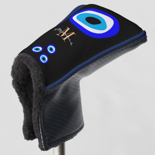 Evil Eye Talisman & Arabic Amulet /Türkisch, Griec Golf Headcover (3/4 Vorderseite)