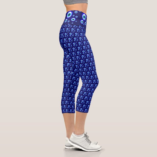 Evil Eye Talisman & Arabisch Amulett Griechisch /  Capri Leggings (Rechts)