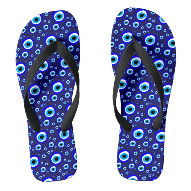 Evil Eye Talisman & Arabisch Amulett Griechisch /T Flip Flops (Fußbett)
