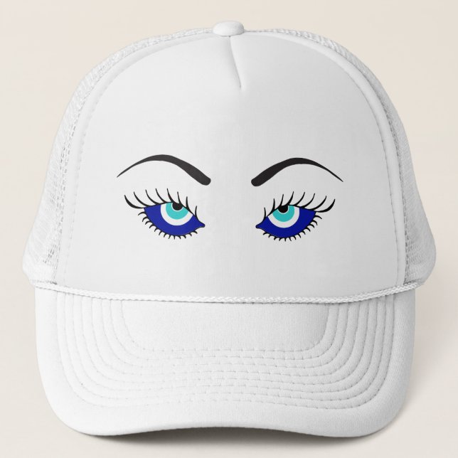Evil Eye Talisman Truckerkappe (Vorderseite)